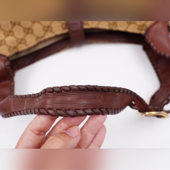 Fall🍂Gucci Jackie Hobo Two Way Tassel bag Gucci shoulder Bag Gg canvas tote - Picture 12 of 17